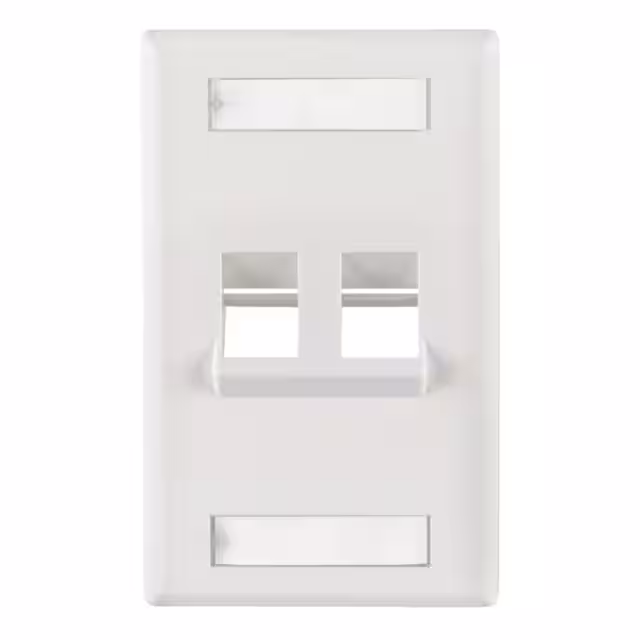 FP45DUAL-W HellermannTyton  Keystone Faceplates Frames